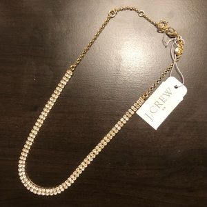 J. Crew crystal choker necklace NWT